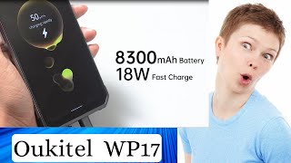 Oukitel WP17  8300mAh battery 90Hz Night Vision Rugged Smartphone  Review [upl. by Nwahsor]