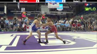 Cadet 100  Ozzy Lugo Florida vs Colton Ryan Wisconsin [upl. by Nnylharas960]