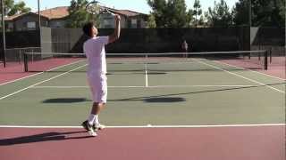 Tennis Lesson for Beginners Actual Game  Part 3 of 5 [upl. by Enyaj15]