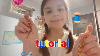 tutorial na bransoletkę z muliny🧶🧵 [upl. by Seravaj]