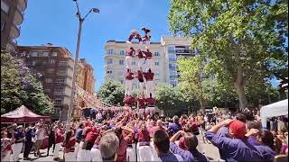 5de7 dels Castellers de Sarrià a Sant Gervasi [upl. by Assennav814]