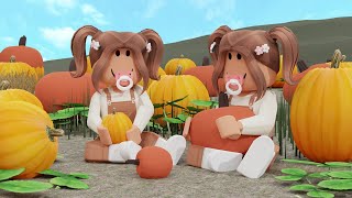 PUMPKIN PATCH WITH THE FAMILY  Bloxburg Roleplay [upl. by Ilam]