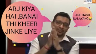 CA PRAVEEN SHARMA CLASSES FUNNY SHYARI  CA PRAVEEN SHARMA FUNNY SHYARI IN LIVE CLASS ICAI PROWISE [upl. by Tarazi]