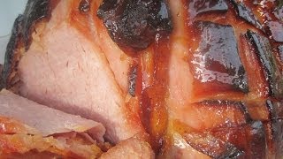 BROWN SUGAR amp HONEY GLAZED BAKED HAM  How to BAKE A GLAZED HAM Recipe [upl. by Toffey]