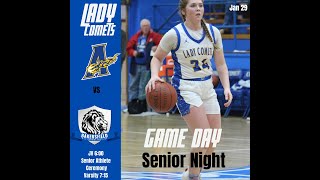 Alton Lady Comets vs Bakersfield Lions Senior Night [upl. by Aicul]