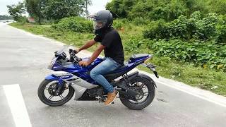 Yamaha R15 V20 BS4 Review with AHO [upl. by Davidde]