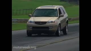 Motorweek 2001 Acura MDX Road Test [upl. by Analaj]