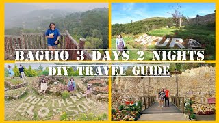 BAGUIO 3 DAYS AND 2 NIGHTS  DIY TRAVEL GUIDE  TOURIST SPOT [upl. by Lozano853]