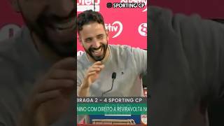 Amorim’s final Sporting press conference interrupted by reporter watching Porto game 😂 [upl. by Leia]