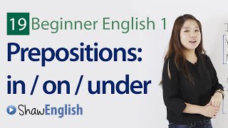 English Grammar Prepositions in  on  under [upl. by Ulrick]