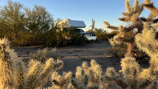 East Park Link Dr North of Tucson Arizona  BLM Desert Dispersed Camping  Saguaro National Park [upl. by Ormsby]