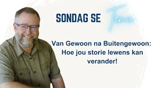 10 November 2024  Hoe jou storie lewens kan verander [upl. by Neliac271]