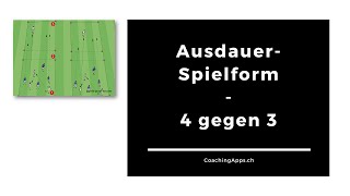 Fussball AusdauerSpielform 4 gegen 3 [upl. by Inatsed]