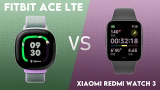 Fitbit Ace LTE vs Xiaomi Redmi Watch 3 Comparison [upl. by Coreen]