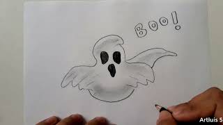 Come disegnare un fantasma 👻 [upl. by Blondie]