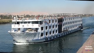 Ägypten Nilkreuzfahrt nach Luxor Nilkreuzfahrt Ägypten Egypt Nile cruise to Luxor البواخر النيلية [upl. by Nogaem]