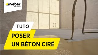 Comment poser un béton ciré de décoration sur un sol fini   Weber [upl. by Politi]