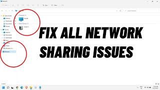 How to Fix All Network Sharing Issues  Fix Computer not showing in Network 2022 [upl. by Tabber]