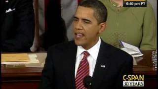 CSPAN President Obama Address to Congress [upl. by Yrtua]