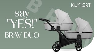 The Brav Duo Kunert Baby Stroller  Manual  video demonstration [upl. by Siugram]