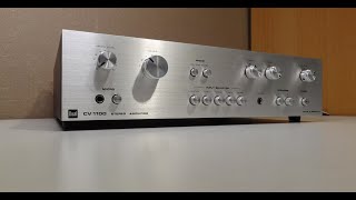 Dual CV 1100 Stereo Integrated Amplifier 197980  Demo Test after ReCap and maintenance [upl. by Etolas]