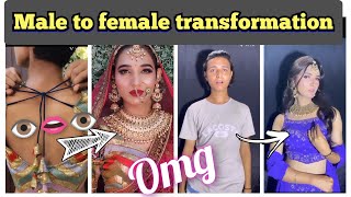 before and after transformation video m2f transgender lgbt male2female [upl. by Analaf]