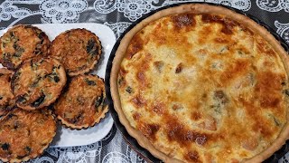 Quiche au saumon et aux épinards [upl. by Leeanne206]