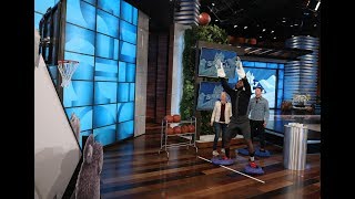 LeBron James and Channing Tatum Face Off in ‘Smallfoot Small Hoop’ [upl. by Halley]