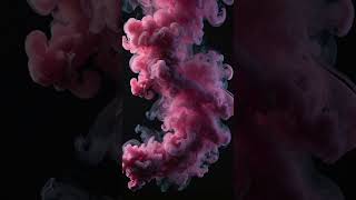 Luxurious pink smoke swirling and glowing on a pitchblack background scopin [upl. by Merce]