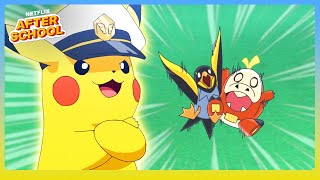 Captain Pikachu amp Charizards Epic Sparring Session ⚡️🔥 Pokémon Horizons The Series  Netflix [upl. by Annohsed414]