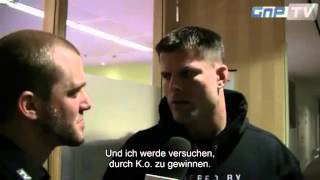 UFC on Fuel TV 2  quotBrian Stann Ich werde durch KO siegenquot deutsche Untertitel [upl. by Sells923]