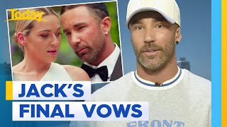 MAFS groom Jack gives his final vows a second go  Today Show Australia [upl. by Ninazan74]