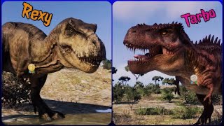 JP Rexy VS CC Tarbosaurus JWE2 [upl. by Corenda]