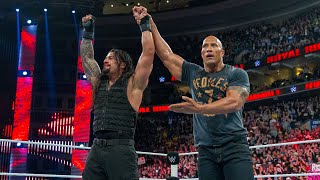 The Rock comes to Roman Reigns aid Royal Rumble 2015 [upl. by Hoy]