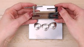 How to Hole Punch Your Metal Stamped Pieces  ImpressArt Techniques [upl. by Wendall]