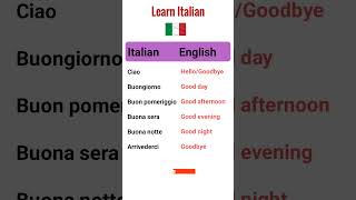 Italian greetings italianlanguage learnitalianfast shorts [upl. by Sseb]