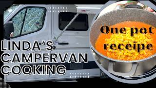 Campervan cooking  one pot easy recipe So tasty [upl. by Lampert]