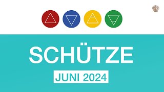 SCHÜTZE ♐️ JUNI 2024 quotAUSSERGEWÖHNLICHE INSPIRATIONENquot  TAROT MONATSLEGUNG [upl. by Fidele]