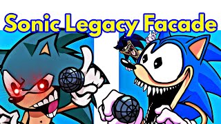 Friday Night Funkin VS Sonic Legacy Facade  Sonic FNF ModHardGameplay  Cutscene [upl. by Ammadis]