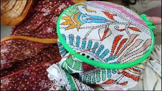 How Kantha stitch embroidery is done  kantha stitch kaise karte hai  indian artisan’s  handcraft [upl. by Clausen317]