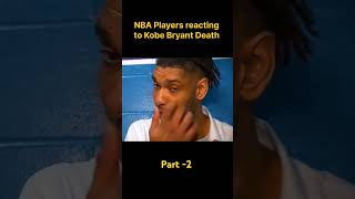 NBA Players reacting to Kobe Bryant death 😭 kobe kobebryant shorts nba kobebrayant nbaplayer [upl. by Zednanref402]