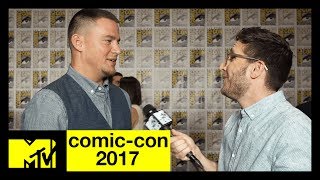 Channing Tatum Talks Marvels Gambit  ComicCon 2017  MTV [upl. by Earlene]