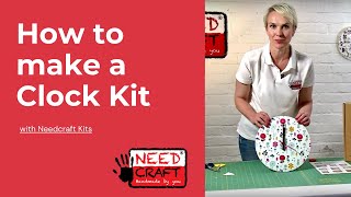 How to make Clocks from Fabric and Wallpaper using Needcraft Kits [upl. by Natale]