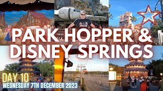 PARK HOPPER  DAY 10  DISNEY HOLLYWOOD STUDIOS amp EPCOT PLUS DISNEY SPRINGS [upl. by Renat]