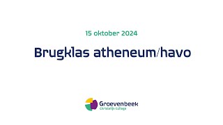 Informatiesessie Brugklas AtheneumHavo  12 oktober 2024 [upl. by Ennaid776]