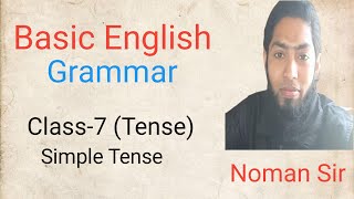 Basic English Grammar  Class7  Tense Part1  Simple Tense [upl. by Otxilac147]