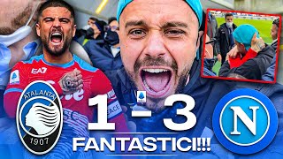 🔥FANTASTICI ATALANTA 13 NAPOLI  LIVE REACTION NAPOLETANI AL GEWISS STADIUM HD [upl. by Jelena]