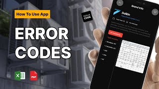 AC Error Codes App  How To Use  Repair Code  All Brands [upl. by Bunker]