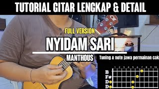 Tutorial Nyidam Sari Langgam Keroncong Acoustic Guitar Instrumental  Full Version [upl. by Ajed854]