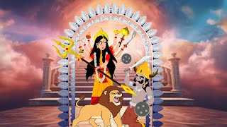 maa Durga kotha mahalaya cartoon video bengali cartoon video [upl. by Rabi]